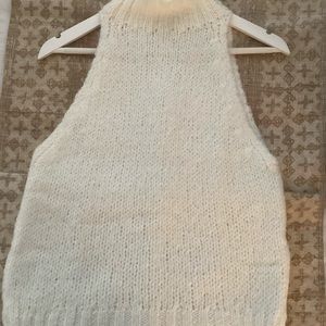Zara knit mock neck vest